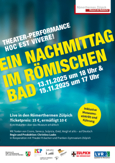 Plakat zur Theateraufführung Hoc est vivere!